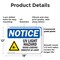 Signmission UV Light Hazard Avoid Looking OSHA Notice Sign, Plastic, 18in W x 12in L, 2PK OS-2PACK-NS-P-1218-L-18852 - alternate 6